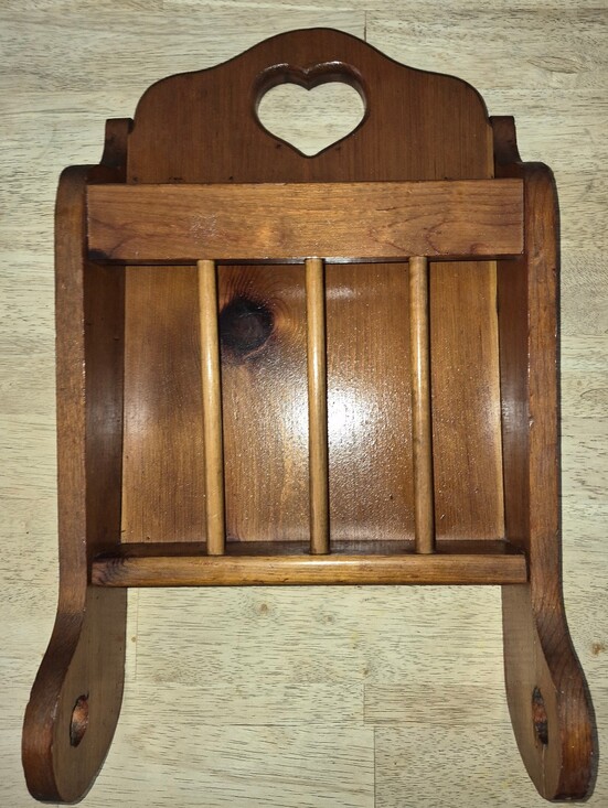 Other - Vintage Country Farmhouse solid wood wall-mounted Paper Towel Holder & Shelf